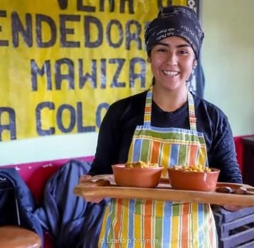 Aldana Aillapan, de Sierra Colorada, Trevelin, joven cocinera mapuche y guardiana de recetas ancestrales